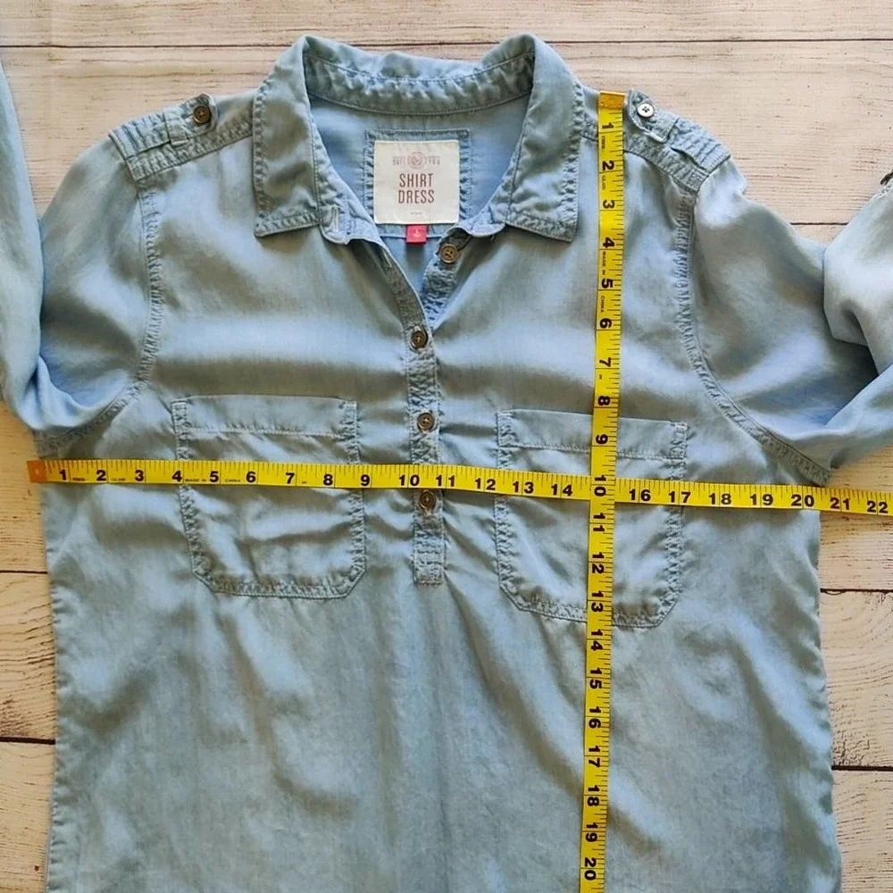 Chambray shirt dress - Picture 8 of 10